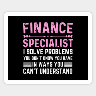 Funny finance accounting specialist woman financial advisors Magnet